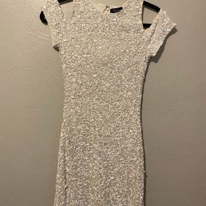 Parker White Sequin Dress